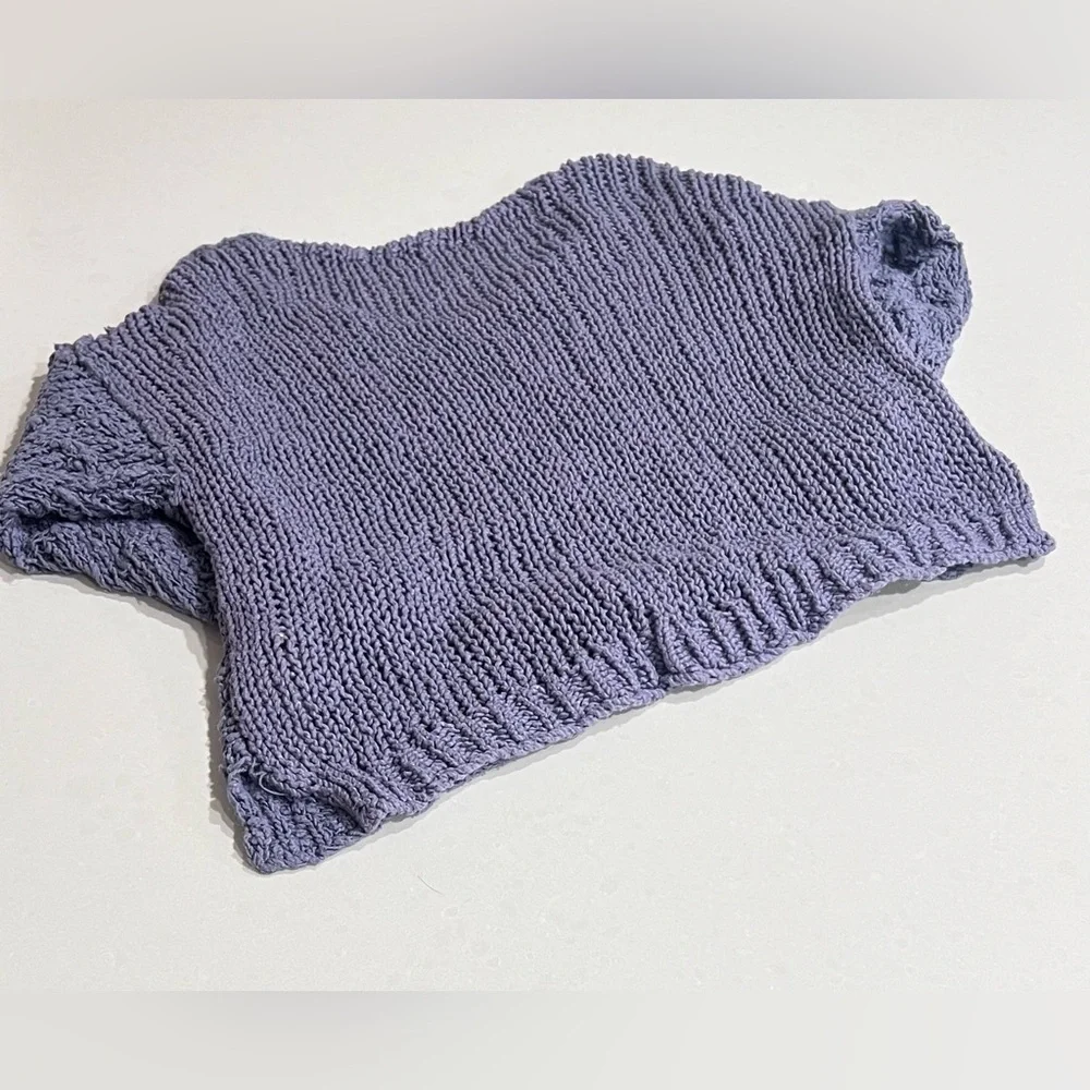 Free People Women's‎ Sunday Shore Open Knit Pullover Sweater XS